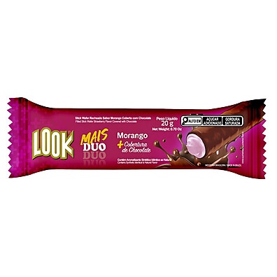 Look Mais Duo Morango: Sabor Irresistível em 20g!
