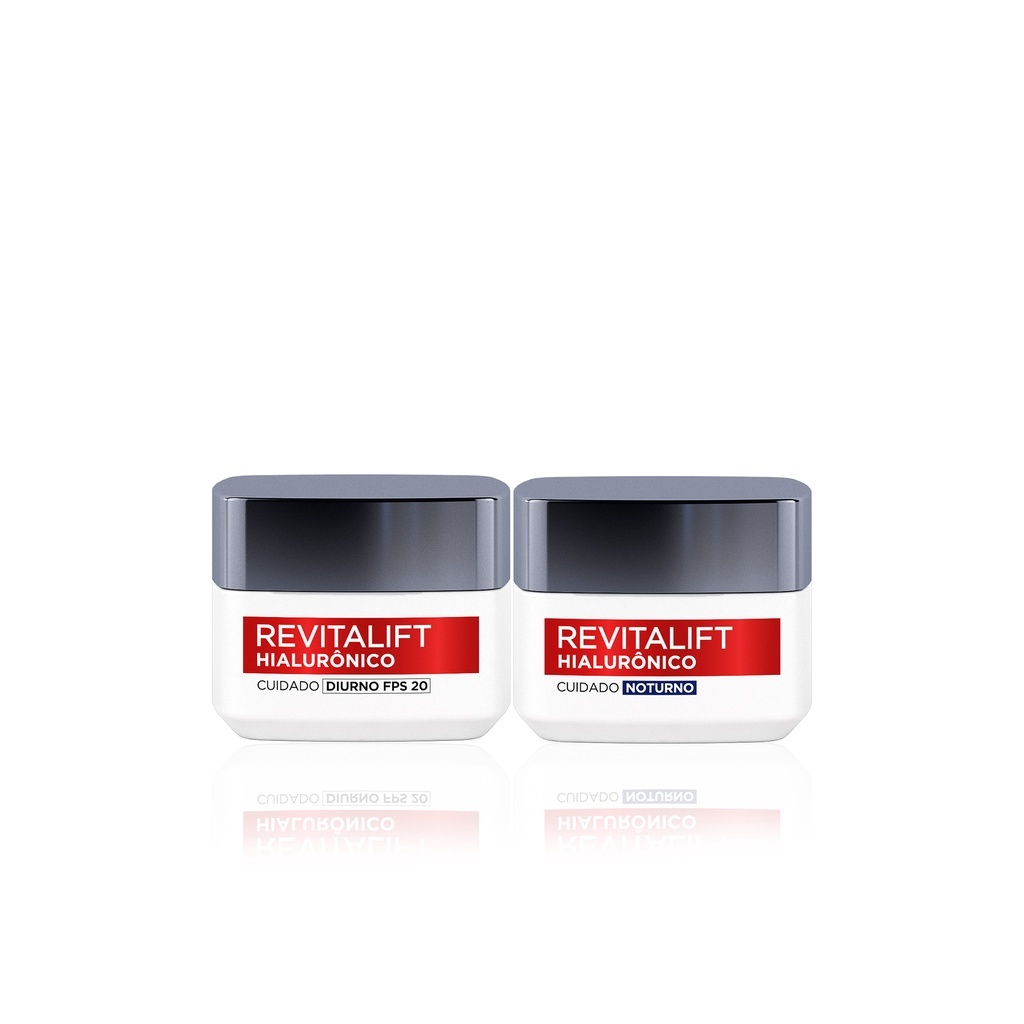 L'Oréal Hialurônico: Kit Anti-Idade Dia + Noite