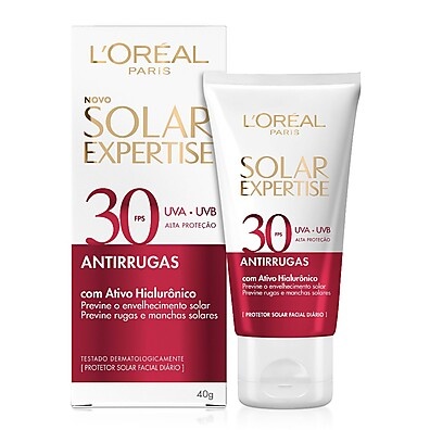 L'Oréal Solar Expertise: Proteção Antirrugas FPS 30