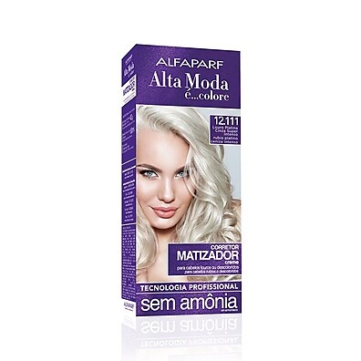 Louro Platina Cinza: Tintura Alta Moda 12.111