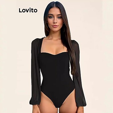 Lovito Body Casual Malha Contrastante – Conforto e Estilo para o Inverno