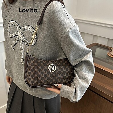 lovito-bolsa-de-ombro-casual-com-logo-metal