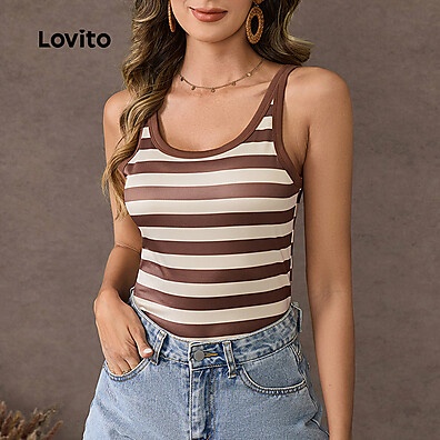 Lovito Camiseta Casual Lisa LBL20746 – Conforto e Estilo
