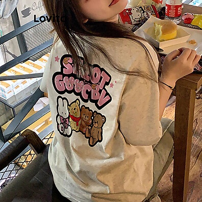 Lovito Camiseta Estampada Geométrica: Estilo e Conforto