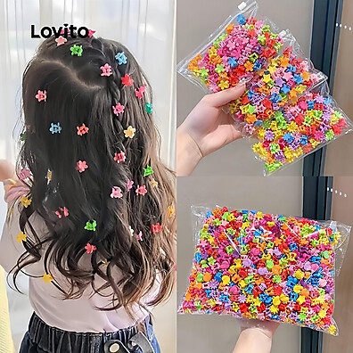Lovito Grampos de Cabelo Macaron – Pra Bebês e Crianças