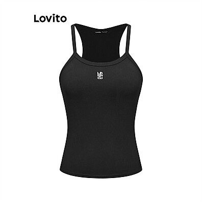 Lovito Regata Casual com Bordado Liso L93AD102