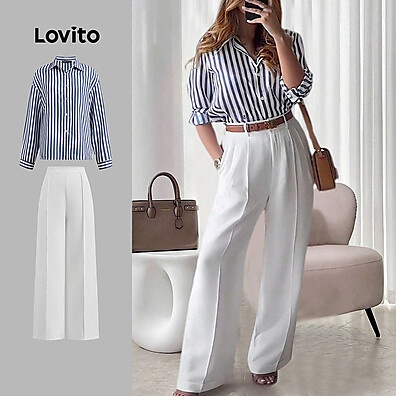lovito-top-ou-calca-listrada-elegante