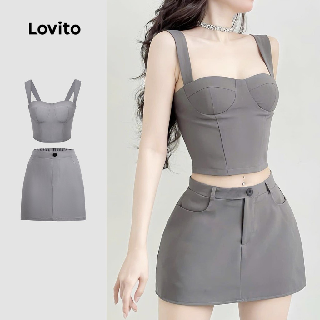 Lovito: Tops e Calças Casuais Femininos