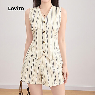 Lovito Tops Listrado Dividido: Conforto e Estilo Casual