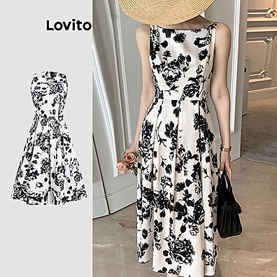 Lovito Vestido Boho Ditsy Floral: Estilo e Conforto em Um Só