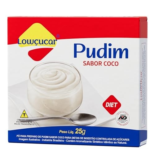 Lowcucar Pó P/Preparo Pudim Coco Cartucho 25G