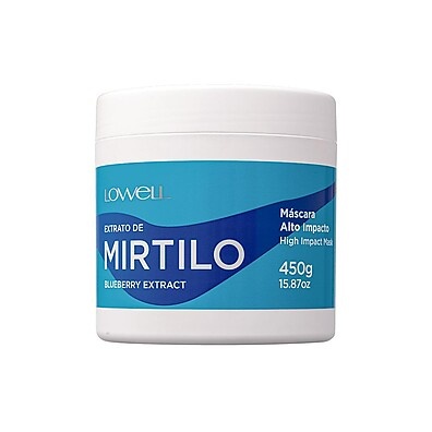 Lowell Máscara de Mirtilo 450g: Hidratação Intensa sem Pesar
