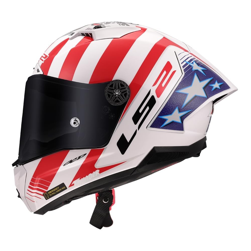 Capacete LS2 FF805 Thunder C GP Baz Réplica: Segurança e Estilo para Pilotos Exigentes