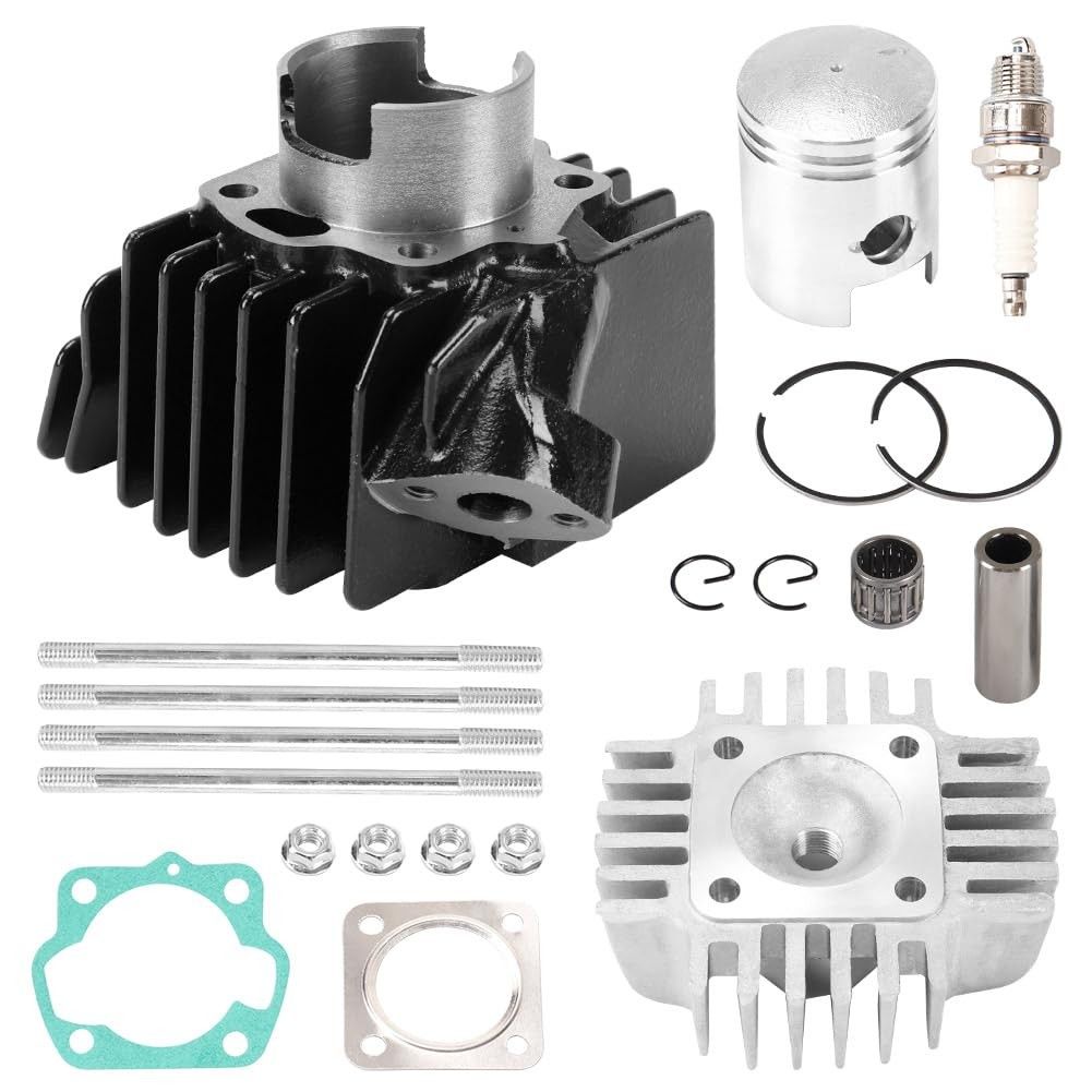 Kit Completo Cilindro e Pistão LT50 49cc para Suzuki LT50, ALT50 e JR50 - Qualidade OEM