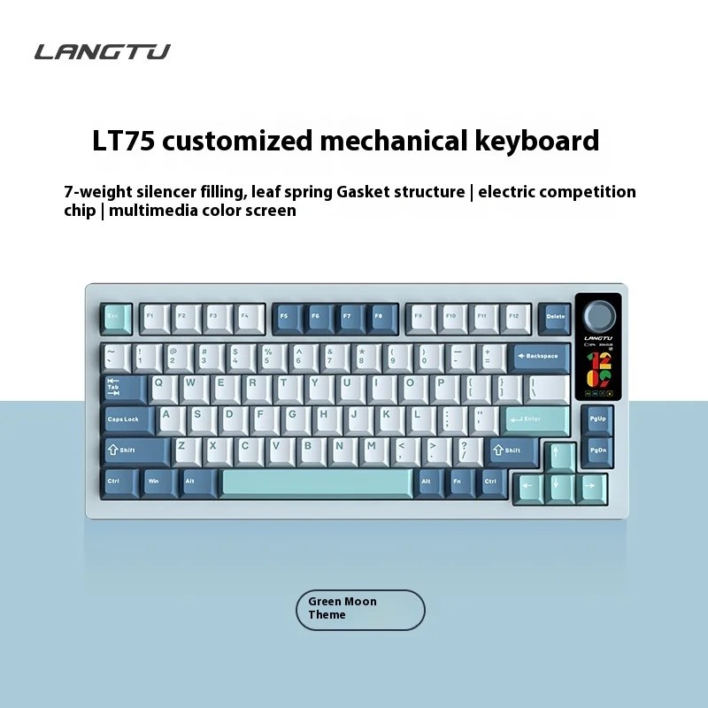 Lt75: Teclado Gamer Mecânico Bluetooth RGB