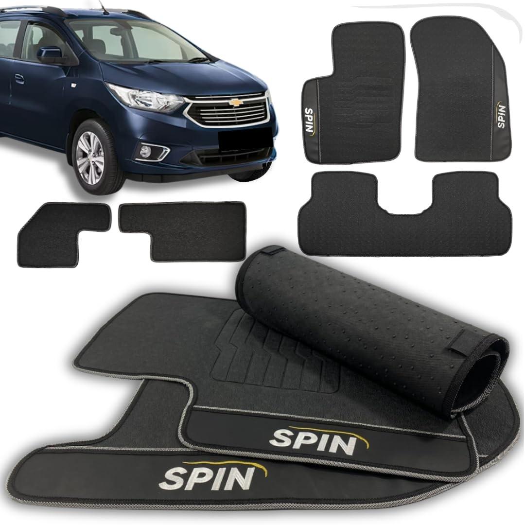 Tapete Automotivo Spin LT LTZ LS 2018-2025: Inteiriço, Emborrachado e Antiderrapante