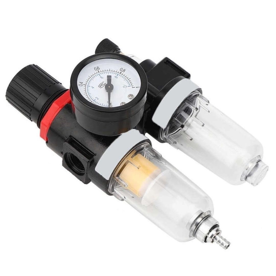 Filtro Regulador Lubrificador de Ar 1/4" AFC-2000: Ar Puro e Proteção para Suas Ferramentas Pneumáticas
