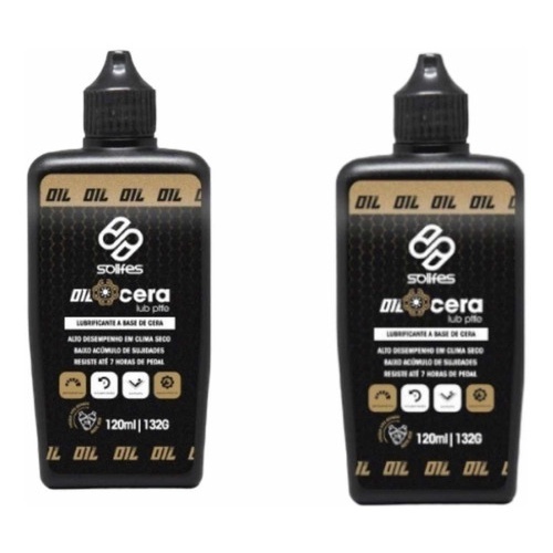 Lubrificante Corrente Bicicleta Solifes Lub Cera – 120ml, Alta Resistência