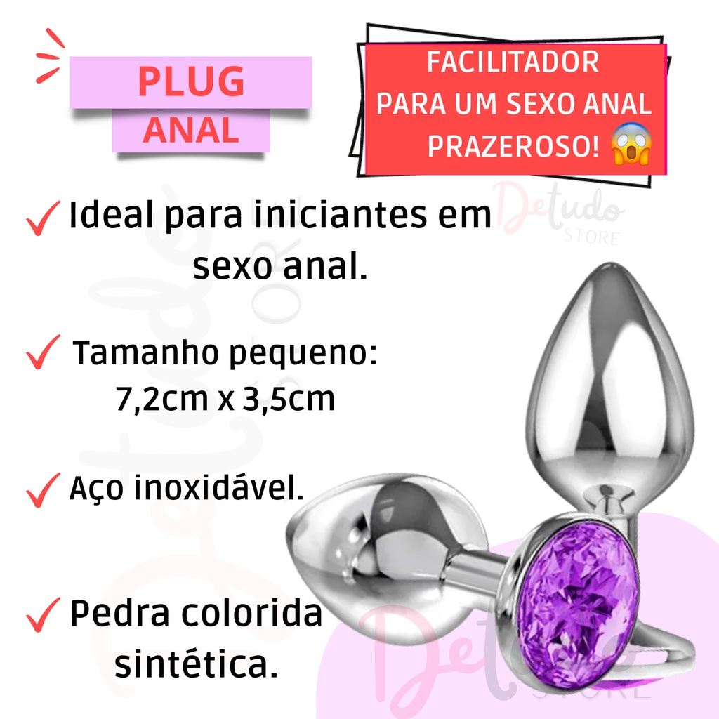 Kit Prazer Anal: Egg, Plug e Lubrificante