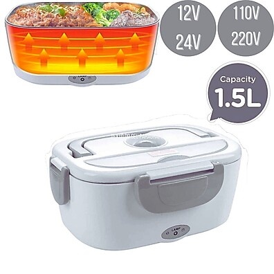 Marmita Elétrica 2 em 1 Bivolt: Aqueça Seus Alimentos em Qualquer Lugar