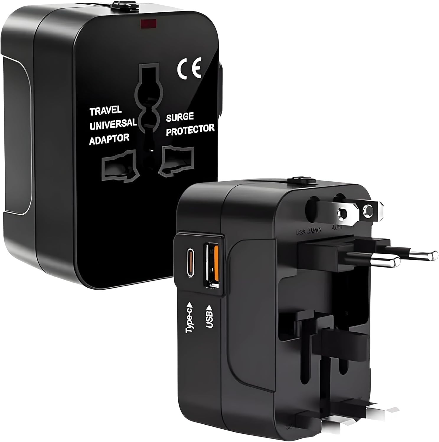 Adaptador de Tomada Universal Bivolt com 2 USB + USB-C: Sua Energia em Qualquer Lugar do Mundo!