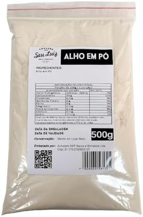 Alho em Pó 500g - Armazém Seu Luiz - Tempero Natural e Puro