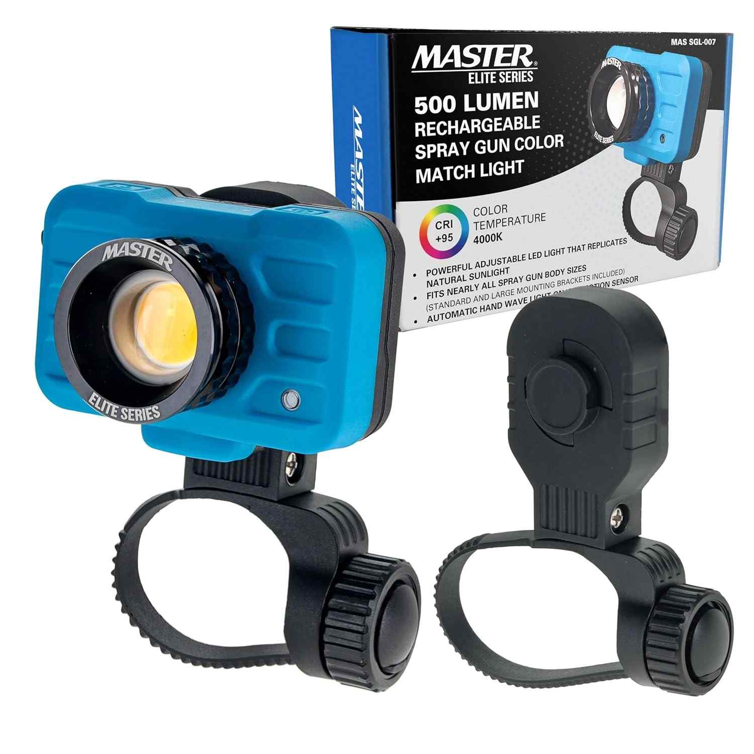 Luz de Correspondência de Cores Master Elite - 500 Lúmens, CRI 95+, Recarregável