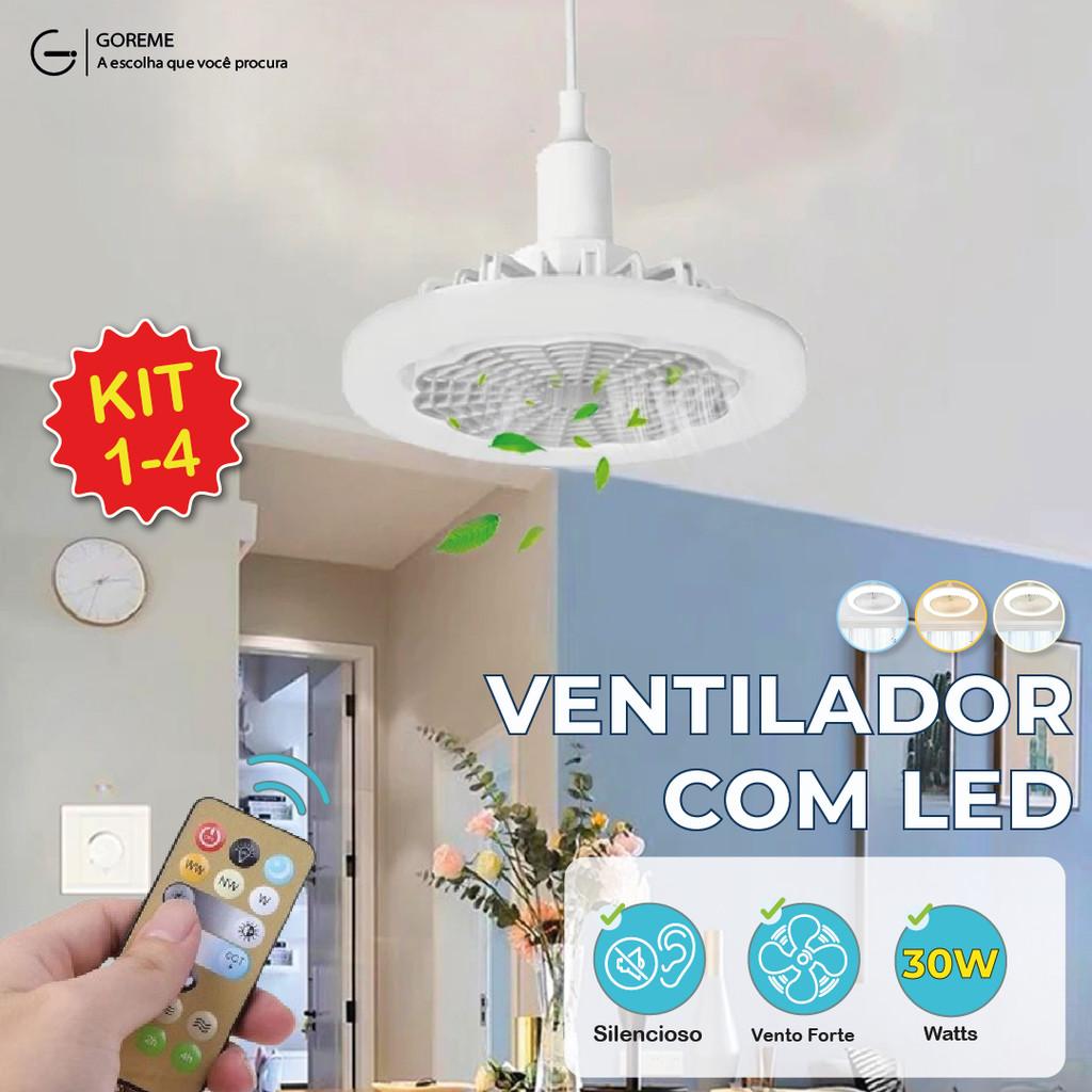 Luminária de Teto com Ventilador LED 30W