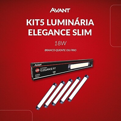 Luminária LED Elegance Fit: Ilumine com Economia!
