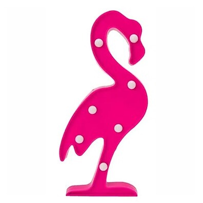 Luminária LED Flamingo Pink: Decore com Estilo e Charme!