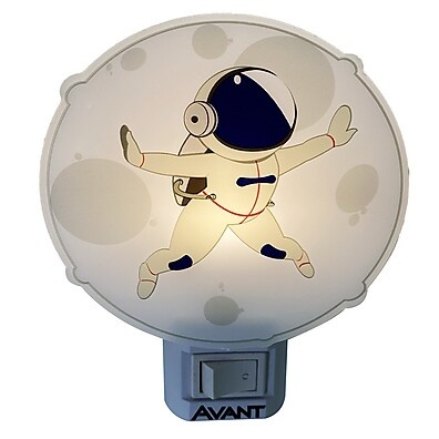 Luminária Led Noturna Astronauta Amarela – Segura e Econômica