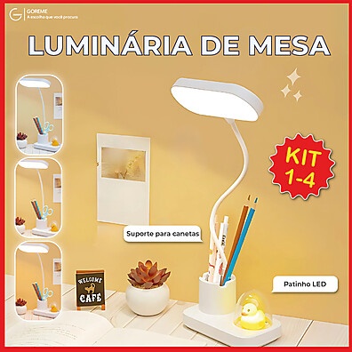 Luminária Patinho LED: 3 Luzes e USB