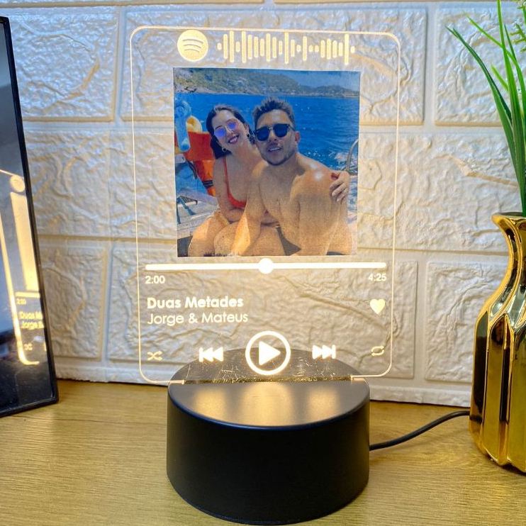 Luminária Spotify Personalizada para Casais