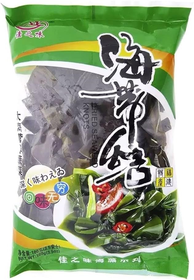 Algas Marinhas Fujian Desidratadas Kombu Nó Luoyuan 100g
