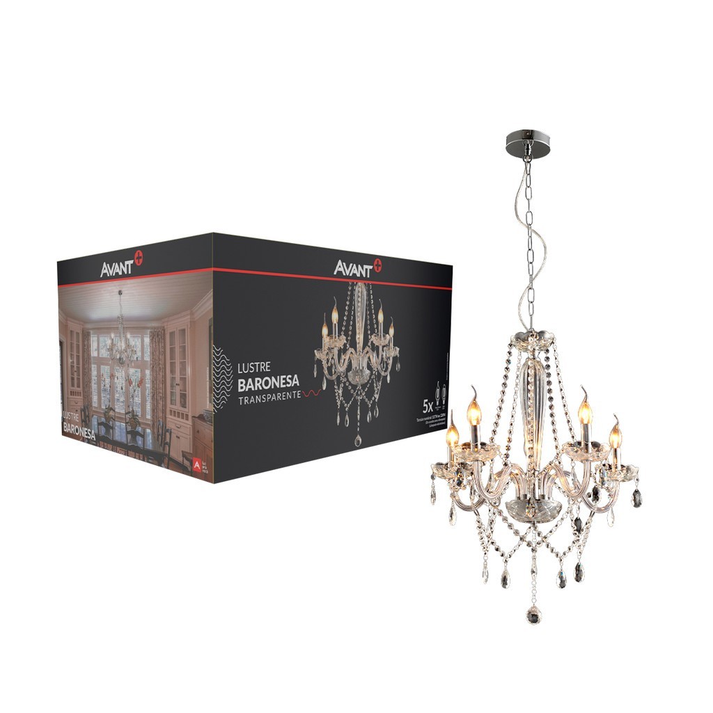 Lustre Baronesa: Elegância e Luz para Seu Lar