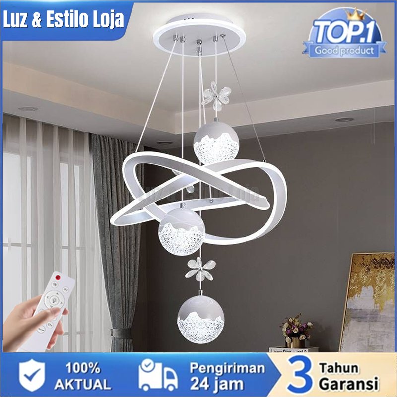 Lustre de Teto 3 Cores Controle Remoto: Iluminação Moderna para Sua Casa