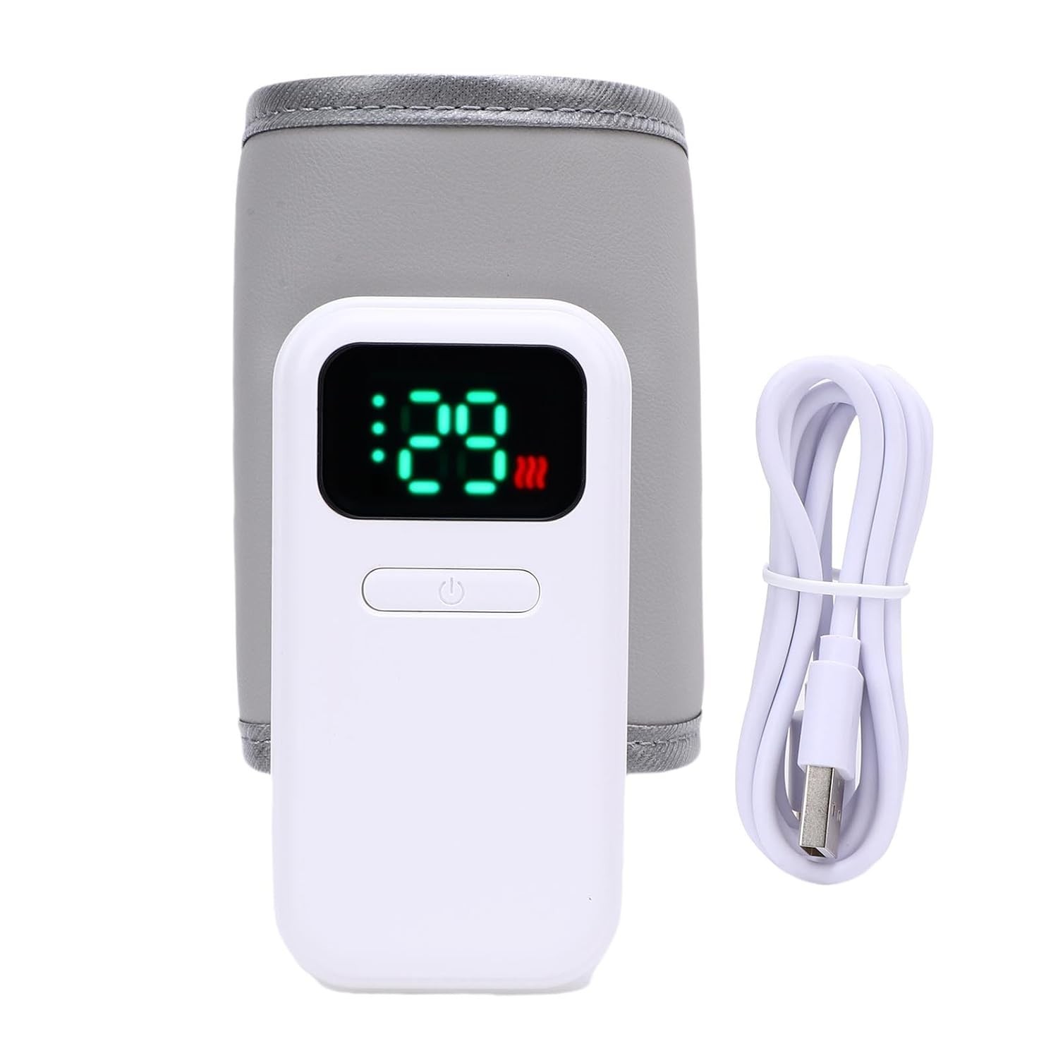 Aquecedor Portátil de Mamadeiras Alomejor - Luva Recarregável 18W com Aquecimento Rápido para Alimentação Noturna e Viagens