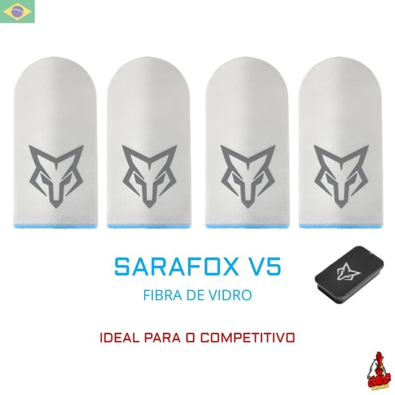 Luva de Dedo Sarafox V5 Fibra de Vidro: Desempenho Extremo para Gamers
