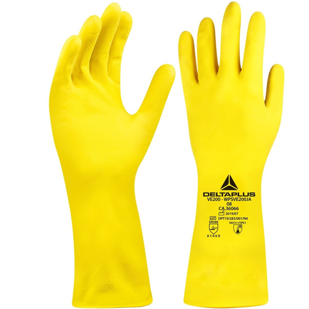 Luva de Látex Flocada Delta Plus: Proteção e Conforto