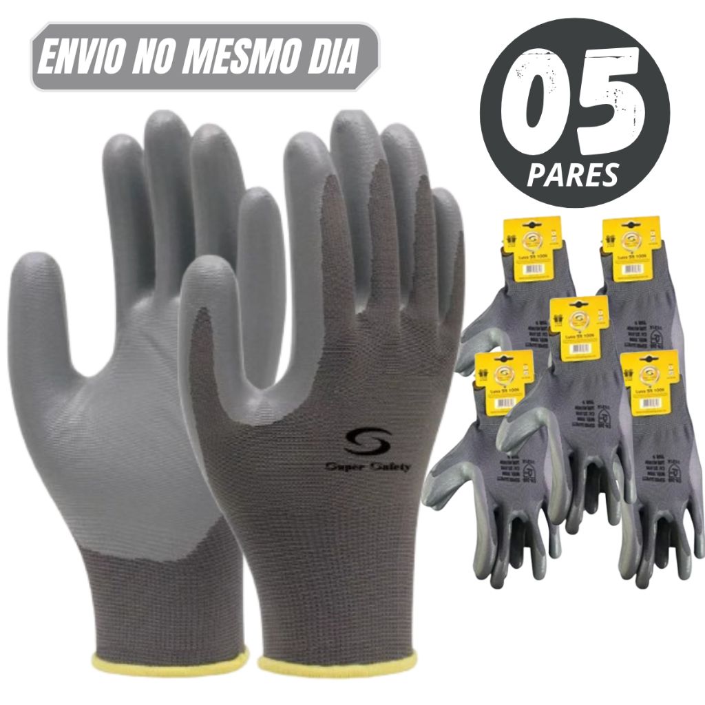 Luva de Segurança Nitrílica SS1006 - Proteção Completa