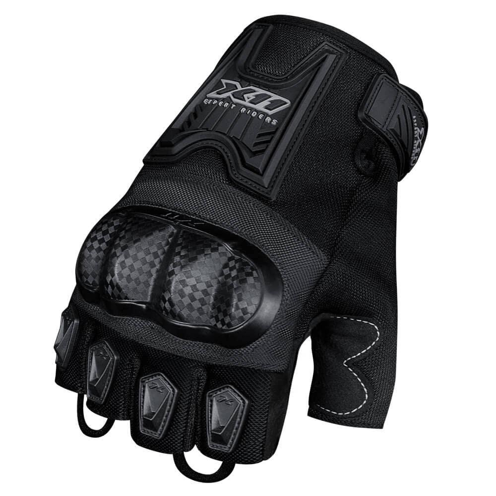 Luva X11 Blackout 2 Meio Dedo: Conforto e Segurança para Ciclistas e Motociclistas (GGG)