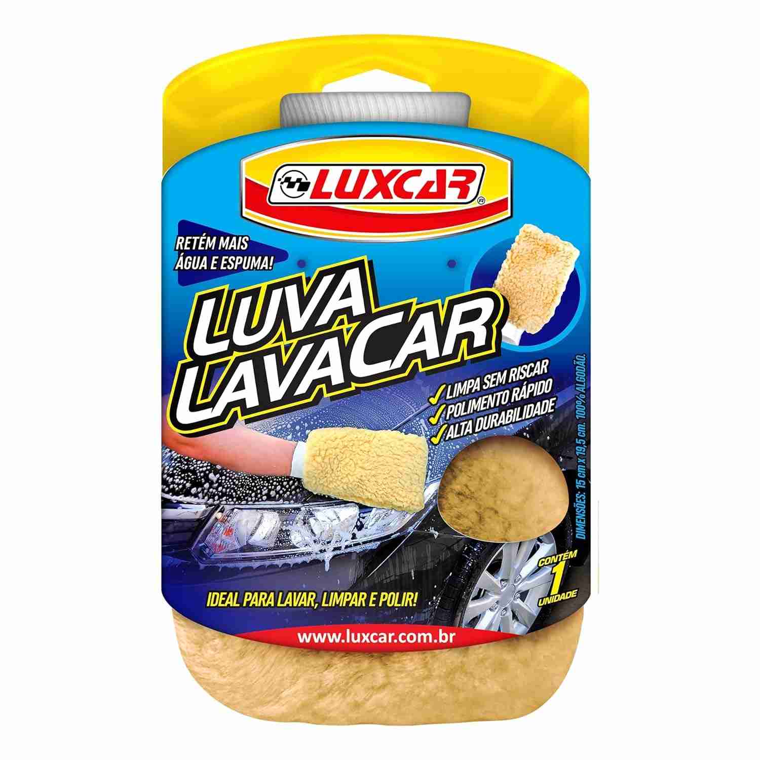 Luxcar Luva Lava Rápido: Limpeza Profissional sem Riscos para seu Carro