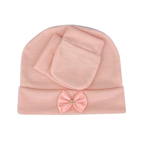 luvas-a-recem-com-par-nascido-com-bebe-laco-de-touca-kit-menina-para-a