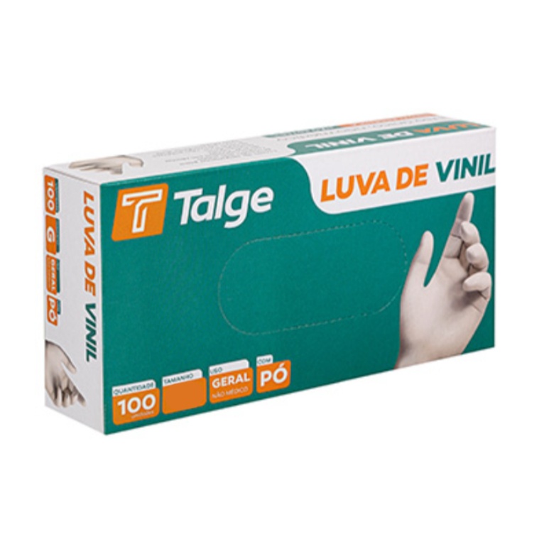 Luvas Vinil Descartáveis Tamanhos P/M/G – 100 Unidades DESCARPACK