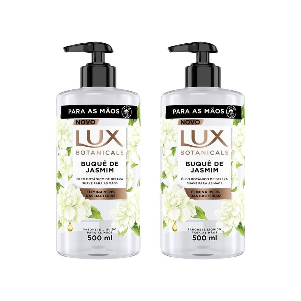 Lux Botanicals Jasmim: Kit 2 Sabonetes Líquidos 500ml