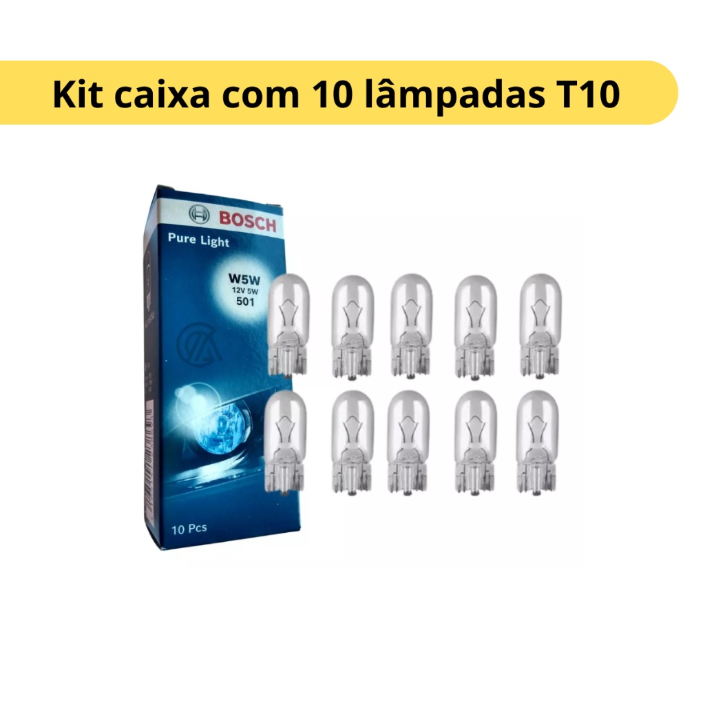 Luz de Posição Bosch T10: Ilumine seu Caminho!