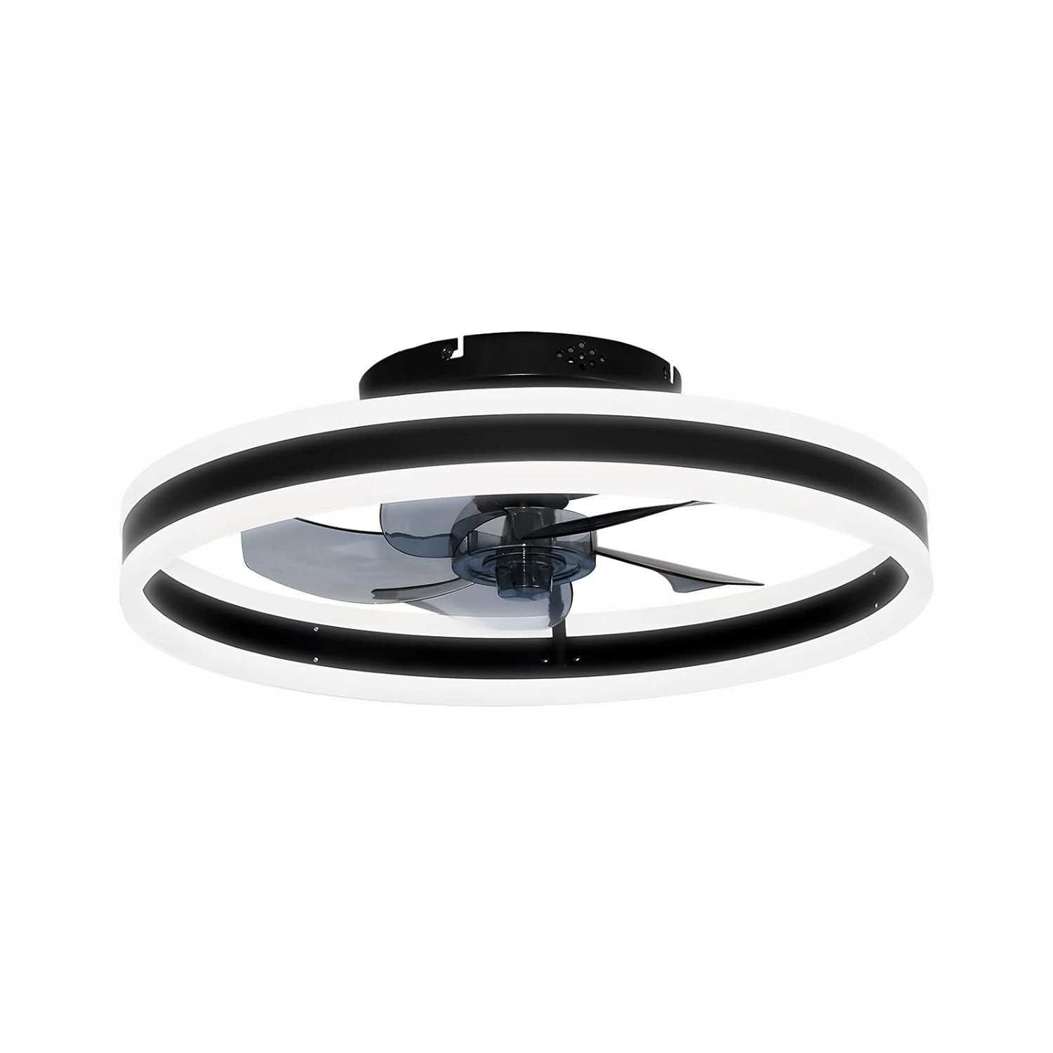 Ventilador de Teto com Luz LED 50cm - Motor DC Silencioso, 6 Velocidades, Reversível e Controle Remoto