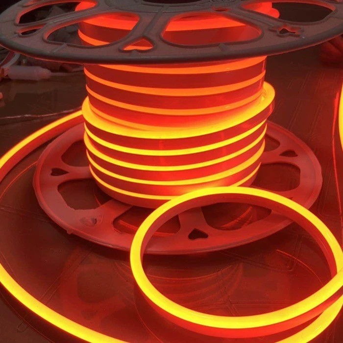 Luz Neon Flex Laranja 10m: Ilumine com Estilo!