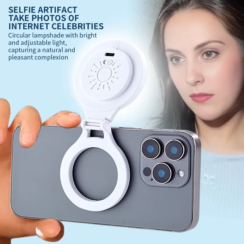 Luz Selfie Magnética: Ilumine Suas Fotos!