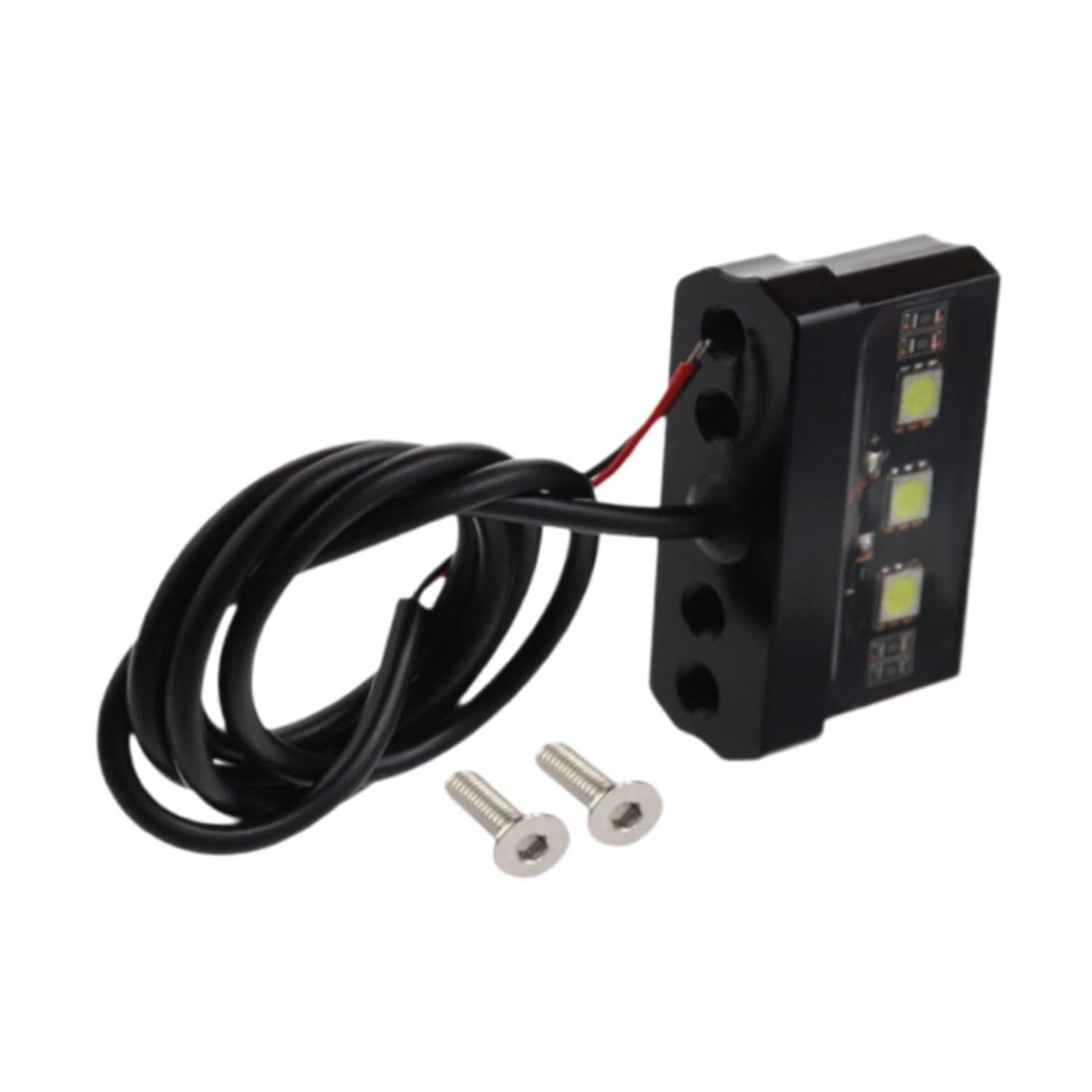 Luz de Freio LED Universal para Moto: Segurança e Estilo com Suporte de Placa Integrado